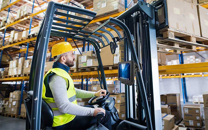 車載平板電腦倉庫叉車應用